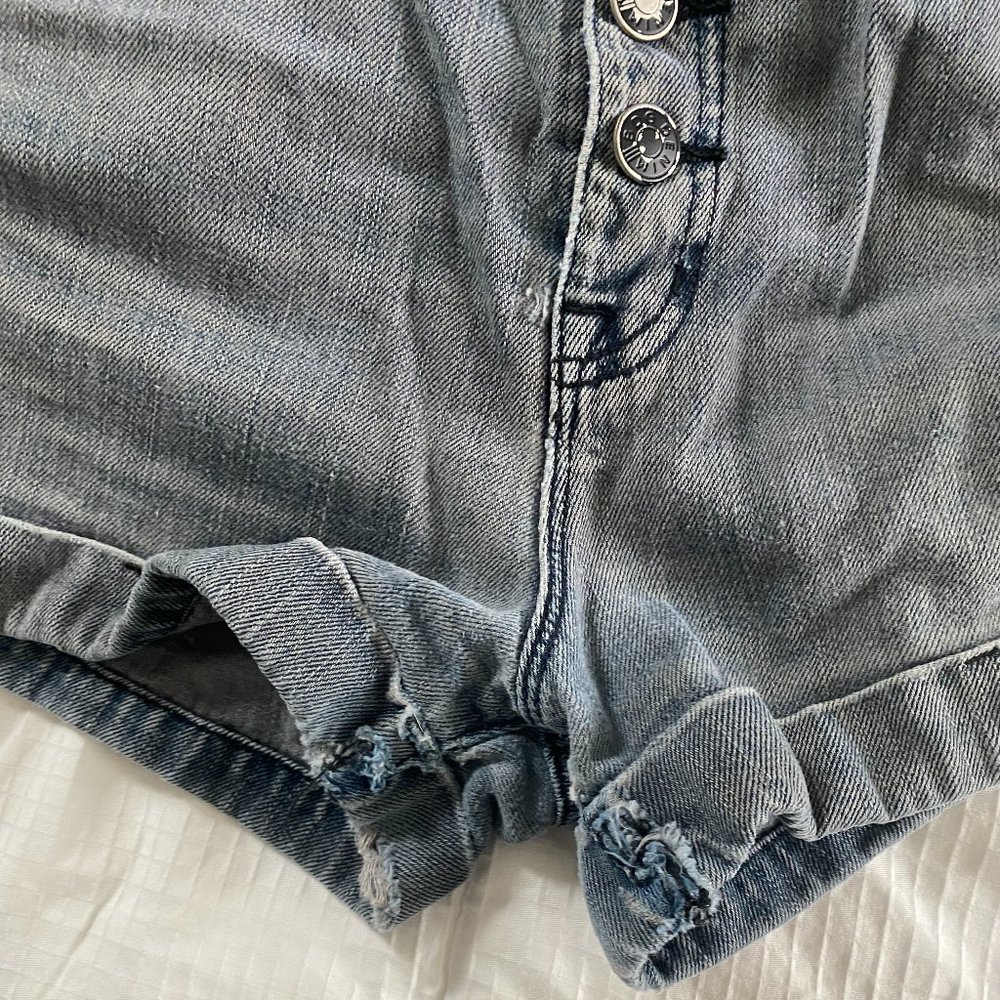 BDG Black Denim Shorts